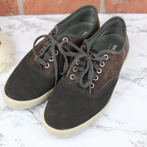 SeaVees CVO Brown Gray Suede Leather Low Top Sneakers Size W10 / M9 - Picture 1 of 4